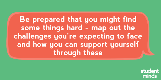 ‘Be prepared that you might find some things hard - map out the challenges you’re expecting to face and how you can support yourself through these’