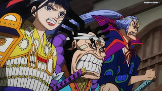 ワンピースアニメ 1025話 菊之丞 傳ジロー 雷ぞう | ONE PIECE Episode 1025