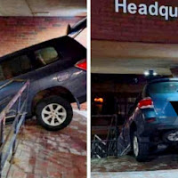Wanita mabuk pandu SUV turuni tangga salahkan GPS