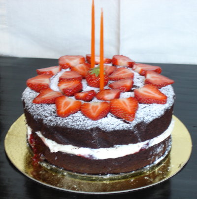 birthday cake photo. Cutes Chocolate Birthday Cake