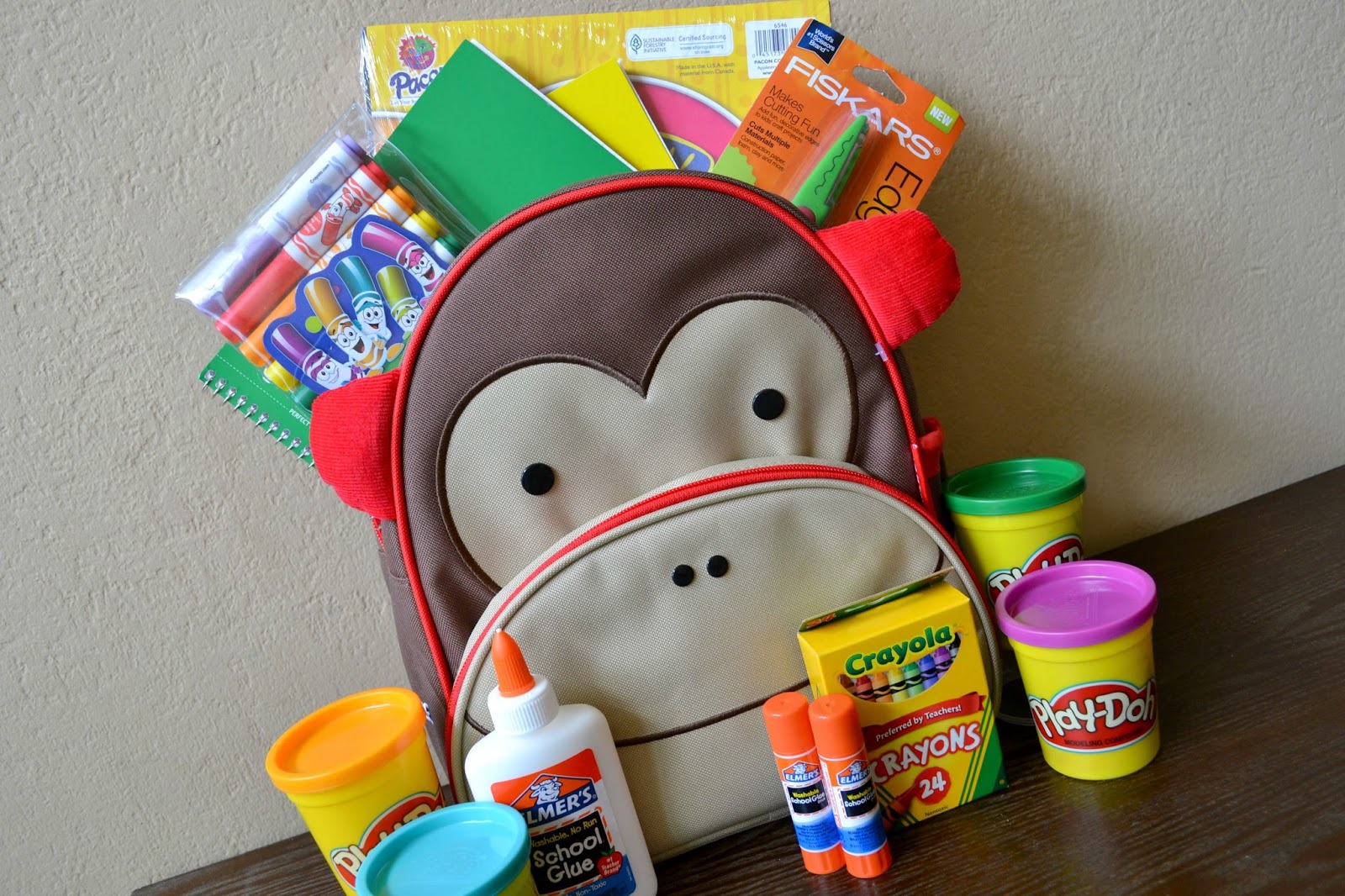 ... shop #cfk donating school supplies skip hop monkey preschool backpack