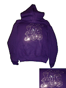 Chrystalised Train Image on hooded top (train blog)