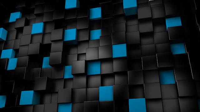 Blue Black Cubes Abstract HD Wallpaper, Abstract HD Wallpaper, 3D HQ Wallpaper,  Cubes Desktop Wallpaper, High Quality Desktop Wallpaper, Design HQ Desktop Background, Creative HD Wallpaper, Free Abstract HD Desktop Background, www.purehdwallpapers.in