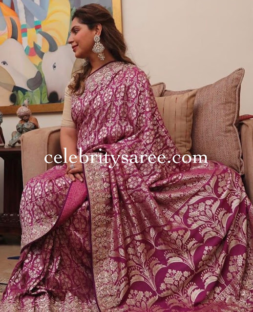 Upasana Kamineni Benaras Silk Saree