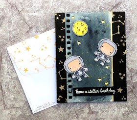 #art, #card, #cardbomb, #cardmaking, #color, #copics, #ink, #moonmen, #nuvoshimmerpowder, #outerspace, #paper, #papercraft, #reverseconfetti, #stamping, #tonicstudiosusa, #video, #videotutorial, #watercolor, 