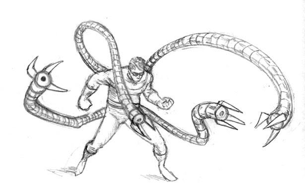 Davinder's Sketchblog: 111 - Doctor Octopus