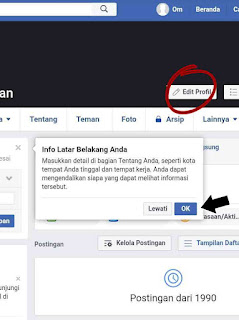Edit info latar belakang