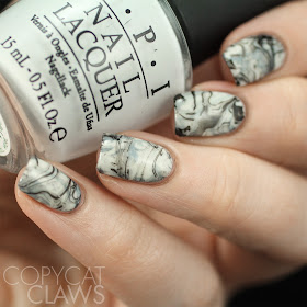 marble nail art