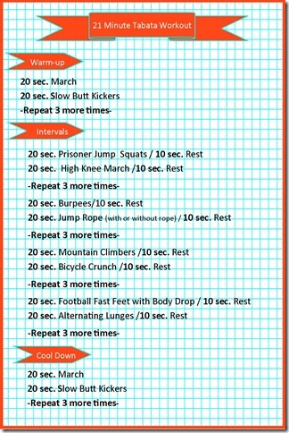 Cardio Workout_HIIT_Tabata