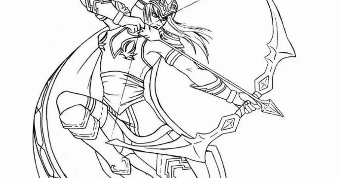 Mewarnai Hero Mobile Legend - GAMBAR MEWARNAI HD