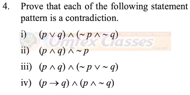 Prove that the following statement pattern is a contradiction.  (p ∨ q) ∧ (~p ∧ ~q)