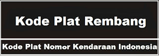 Kode Plat Nomor Kendaraan Rembang