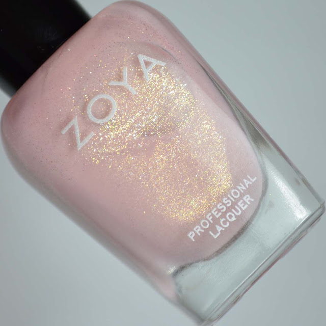 pink shimmer nail polish