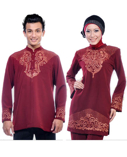 Model Baju Couple Muslim Lebaran Tahun 2019