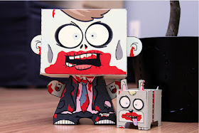 Zombie paper toys printable