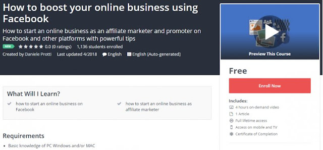 [100% Free] How to boost your online business using Facebook