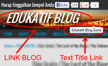 Cara Membuat Text Title Pada Link