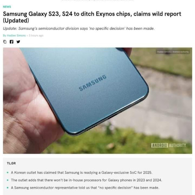 Samsung Akan Berhenti Menggunakan Chipset Exynos Untuk Produk Flagship