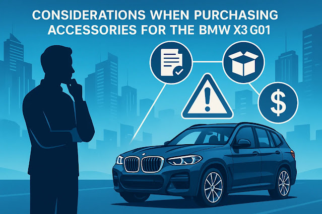BMW X3 G01のアクセサリー購入時に注意すべき点