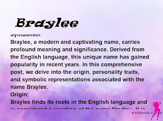 meaning of the name "Braylee"