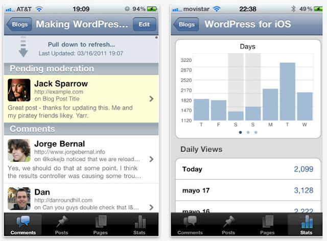 WordPress for iPhone Blog App