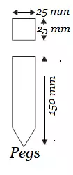 Pegs in surveying