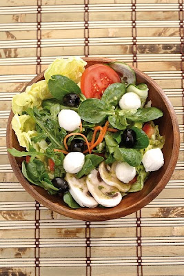 Ensalada con mozzarella