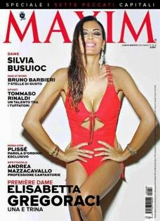 Maxim Italia - Luglio & Agosto 2014 | ISSN 1127-1108 | PDF HQ | Mensile | Uomini | Musica | Cinema | Tecnologia | Sport
Maxim è una rivista mensile lifestyle maschile, con sede centrale nel Regno Unito. É considerato una delle riviste del settore più celebri, al pari di GQ, Esquire e Max.
Maxim è edito in Italia dal luglio 1998, con sede amministrativa a Milano. L'edizione italiana si concentra su argomenti di intrattenimento quali musica, cinema, giochi, internet, tecnologia, sport e la celebrazione delle donne più belle del mondo. Nel 2008 il taglio editoriale è diventato sempre più rivolto anche all'approfondimento di curiosità per un target maschile. Grazie al nuovo art director nel 2012 la rivista acquista una nuova veste grafica.