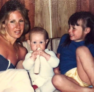 Matt Smith with mother and sister in childhood