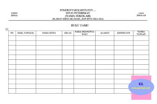 contoh format buku tamu harian bimbingan konseling