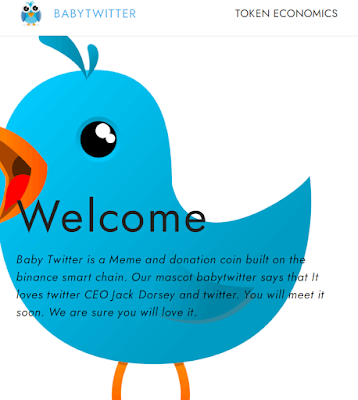 Baby Twitter Coin website