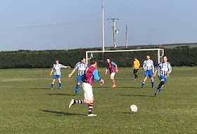 Action from the cup semi-final between Scotter United and Barnetby United on Saturday, February 23, 2019 - see Nigel Fisher's Brigg Blog