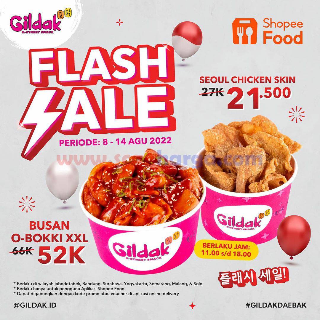 Promo GILDAK SHOPEEFOOD FLASH SALE - Seoul Chicken Skin hanya Rp. 21.500,-