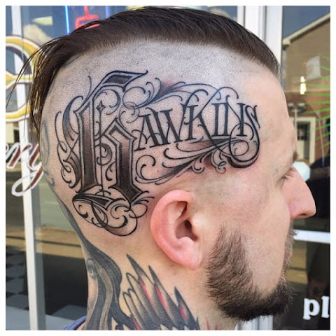 Hardcore Head Tattoos For Committed Collectors