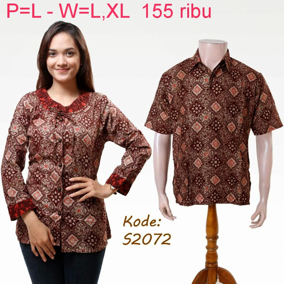  Baju Couple Batik Model Baju Batik 