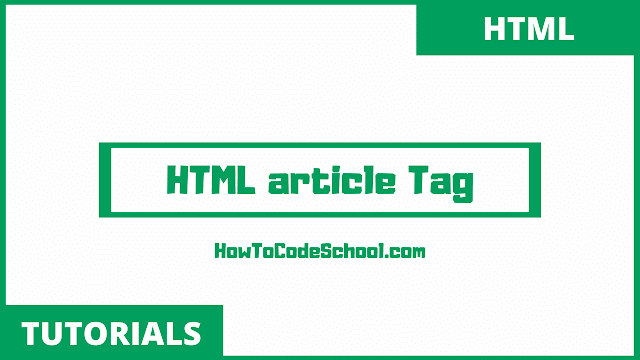 HTML article Tag