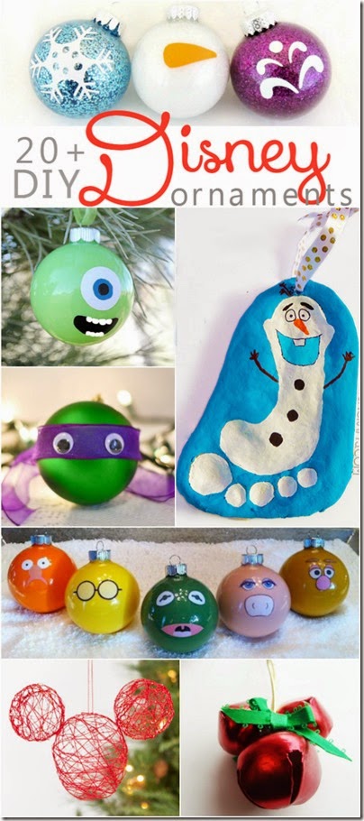 20 Disney [Inspired] Ornament Crafts for Kids - Perfect kids activities for Christmas