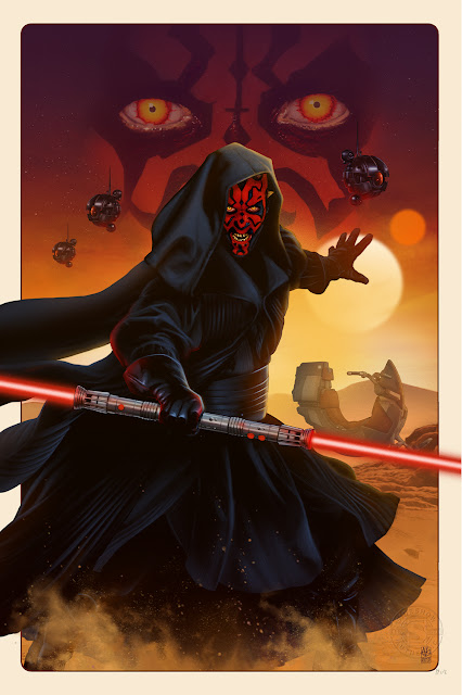Star Wars “Darth Maul: The Phantom Menace” Print by Vance Kelly x Sideshow Collectibles
