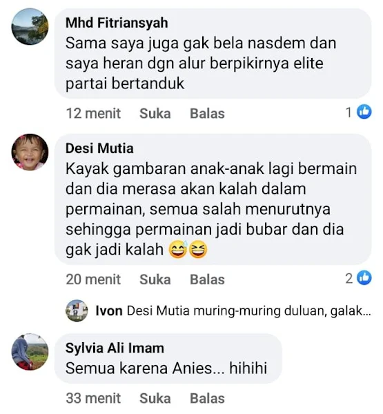NasDem mendukung Jokowi untuk masa tugas sampai dengan  Kenapa Hanya Nasdem Yang Didesak Keluar Kabinet? Kenapa Gerindra Tidak?