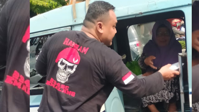 Ormas 234SC Pemalang bersama WPSP Bagikan 200 Nasi Kotak dan Donat