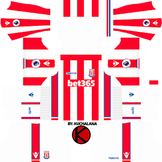  for your dream team in Dream League Soccer  Baru!!! Stoke City F.C. Kits 2017/2018 - Dream League Soccer