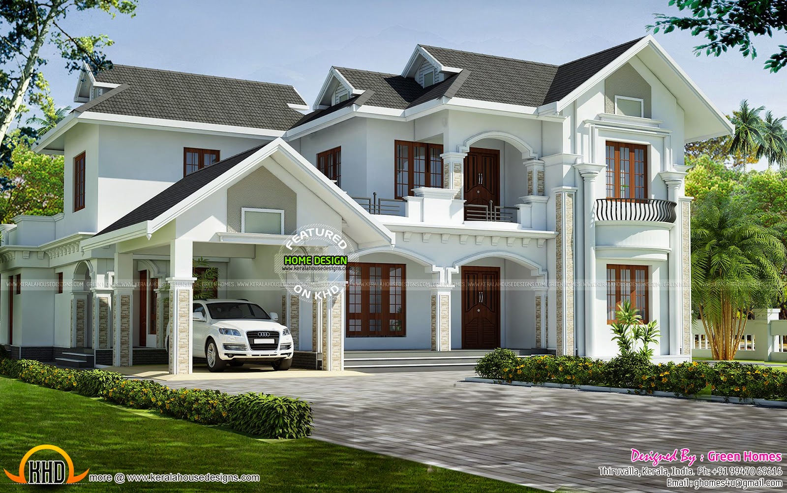 Kerala model dream house  Kerala home design and floor plans