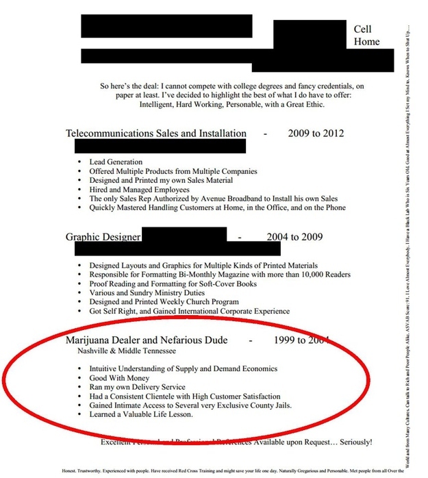 Funny Real Resumes