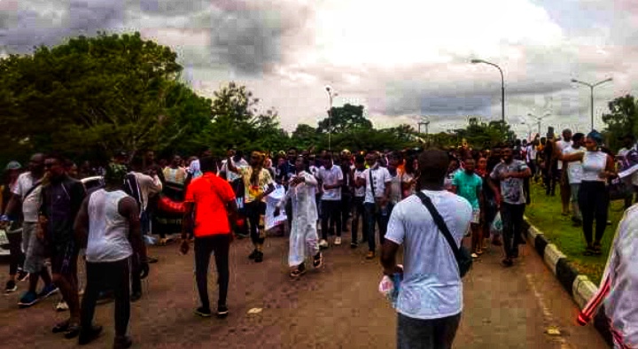 #EndSARS protest grounds Enugu as Phyno, Flavour join