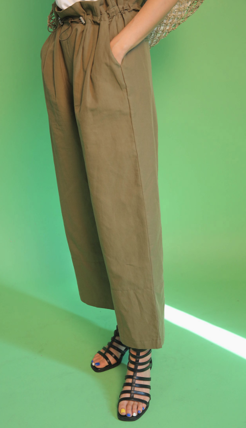 Drawstring Cord Lock Pants