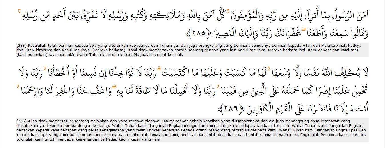 Contoh ayat Ruqyah - Permata Ilmu Islam