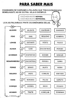 ATIVIDADES DE PORTUGUÊS PARA 3° ANO GRAMÁTICA INFANTIL