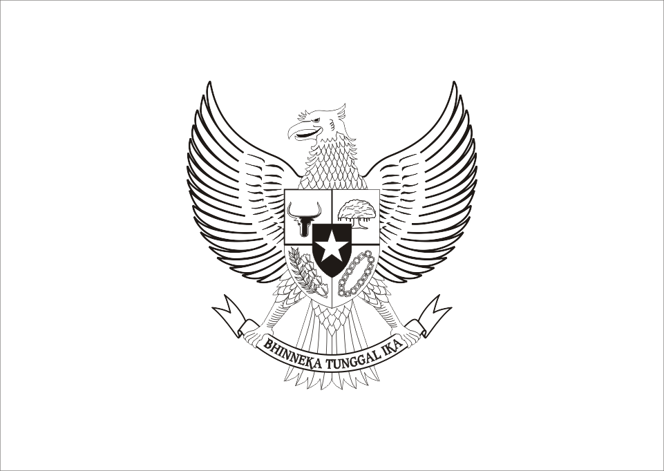 Logo Garuda  Pancasila  Hitam Putih Vector  Free Logo 