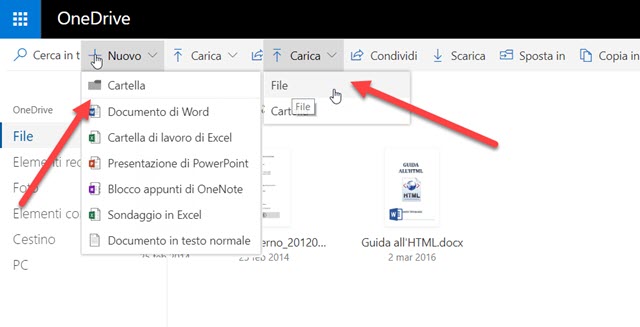 caricare-file-onedrive