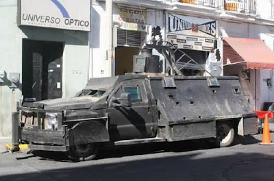 The Mexican Drug Cartel’s Hand-​​Made Tanks Seen On lolpicturegallery.blogspot.com